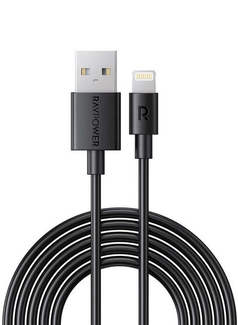 MFI Certified USB Data Sync And Charging Cable Black