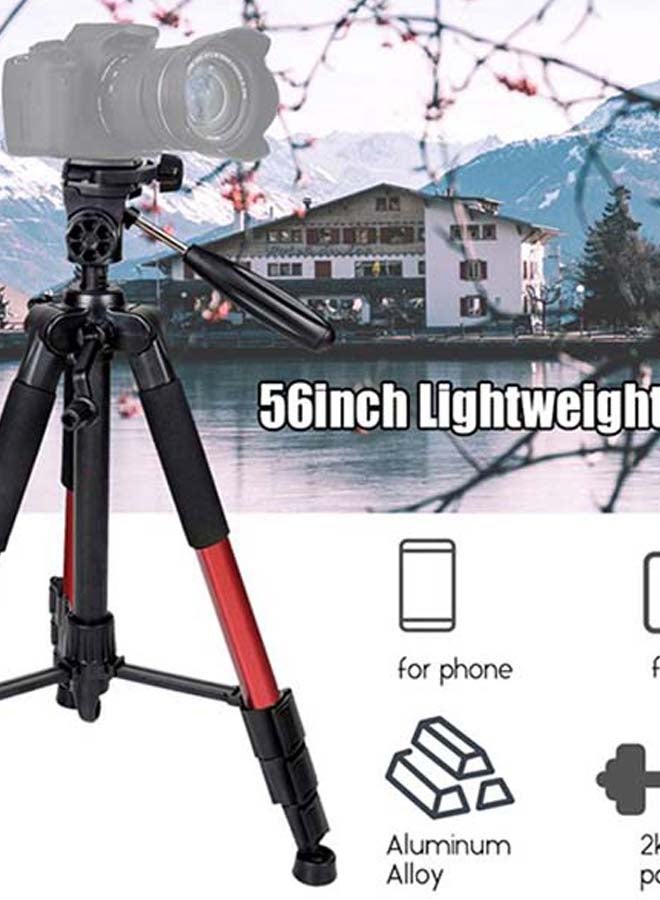 Zomei - Portable Camera Tripod For DSLR Cameras Black/Red - Image 1