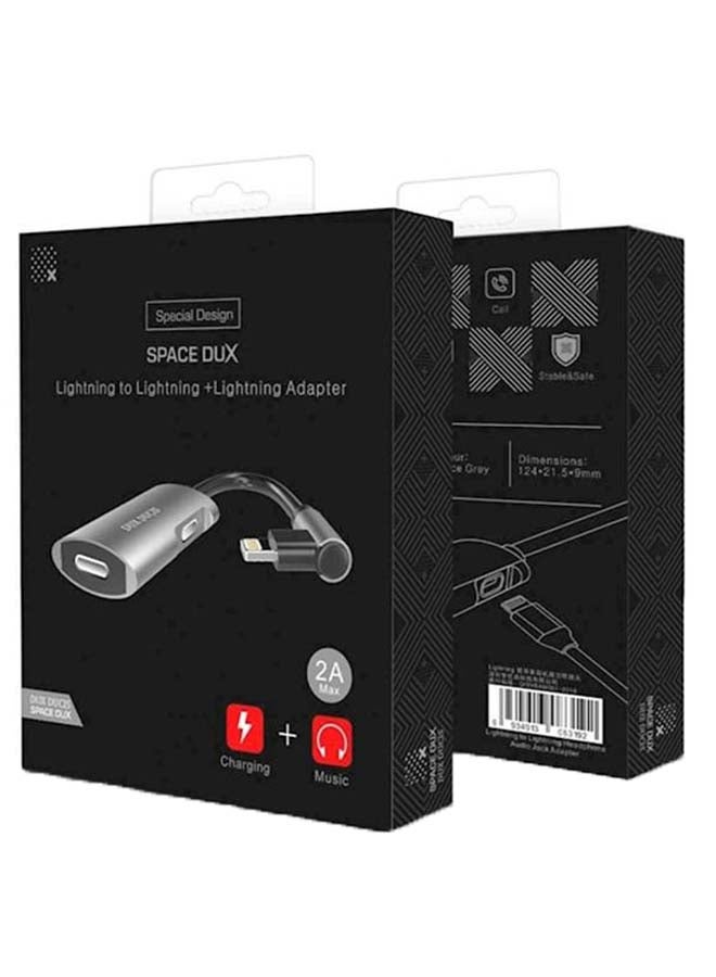 دوكس دوتشيز محول شحن 2 في 1 رمادي/أسود - Image 3