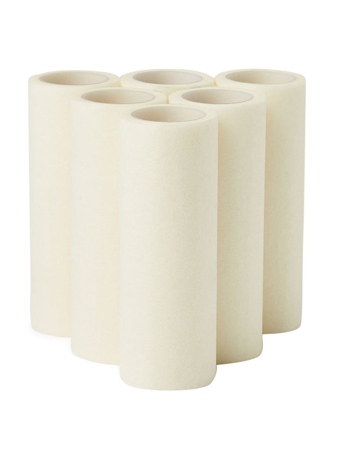 3W Healthcare Non-Woventape 6 Pcs 10Cmx5M First Aid Adhesive Surgical Bandage Tape Nonwoven Fabric Tape For Wound Care - Image 1