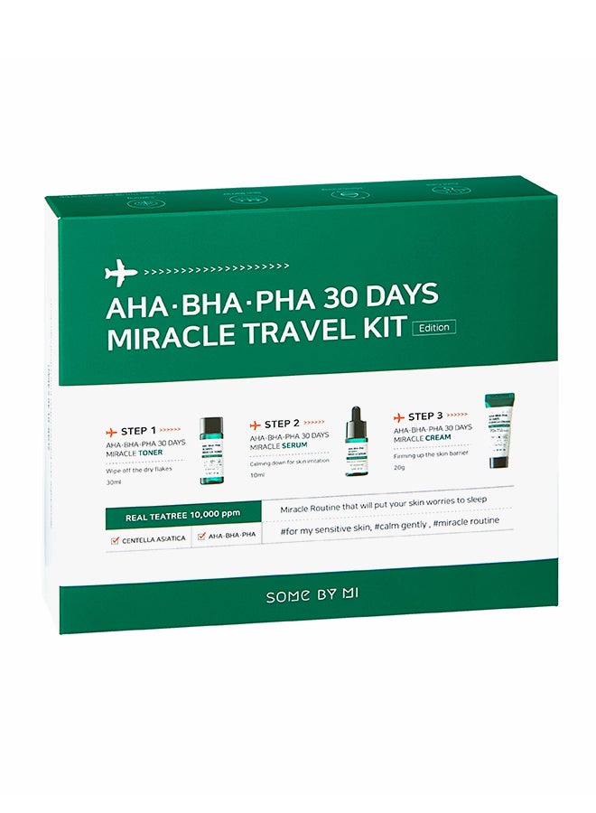 سام باي مي مجموعة السفر لأحماض التقشير المعجزة 30 يوم (تونر 30مل+سيروم 10مل+كريم 20جم) - Image 2