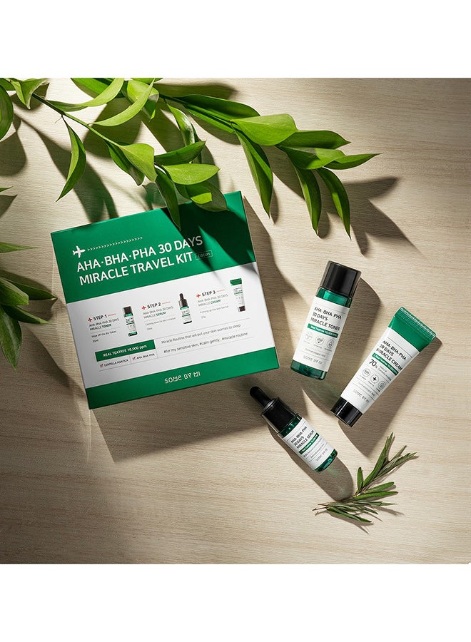 سام باي مي مجموعة السفر لأحماض التقشير المعجزة 30 يوم (تونر 30مل+سيروم 10مل+كريم 20جم) - Image 4