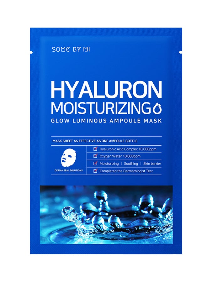 Some by Mi 10-Piece Hyaluron Moisturizing Glow Luminous Ampoule Mask Set 10 x 25grams - Image 1