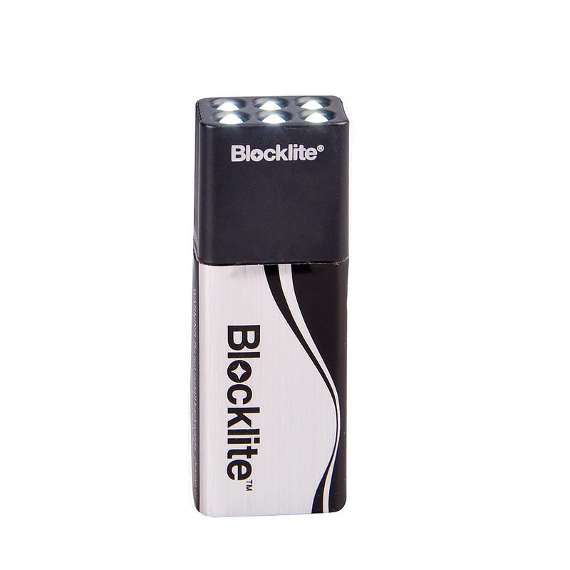 Generic Compact Size Ultra Bright Blocklite 9-Volt LED Flashlight Torch Black 7x1.6x2.5cm  - Image 1