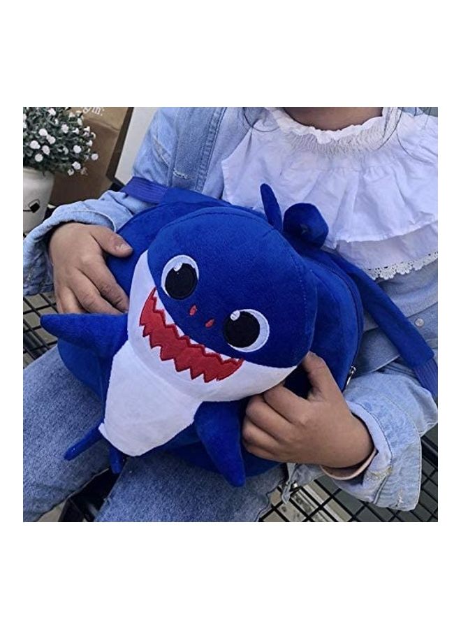 Baby Shark Cute Cartoon Kindergarten Shoulder Bag Blue/White - Image 2