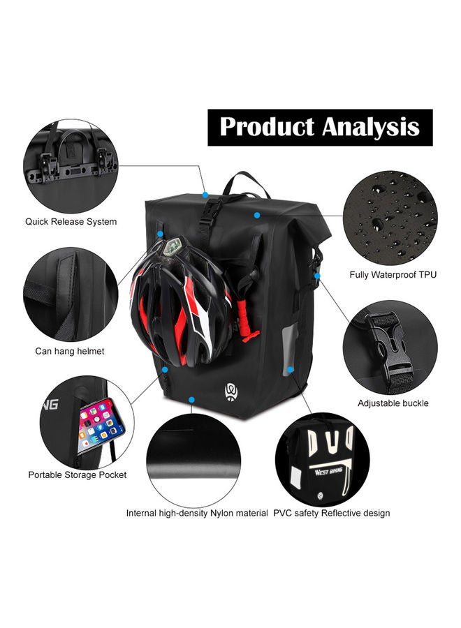 Generic Bicycle Trunk Bag 43.5 x 5 x 35cm  - Image 5