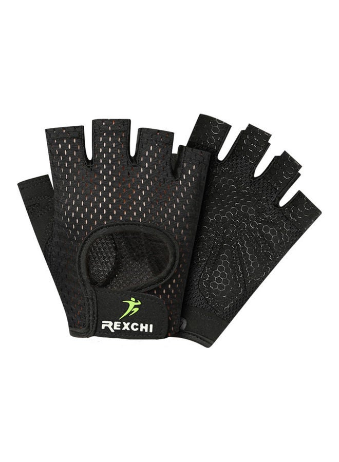 Generic Half-Finger Breathable Wearproof Non-Slip Weightlifting Fitness Gloves 15 x 5 x 8cm  - Image 1