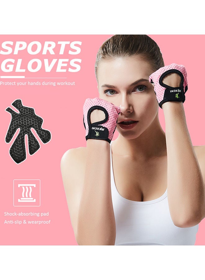 Generic Half-Finger Breathable Wearproof Non-Slip Weightlifting Fitness Gloves 15 x 5 x 8cm  - Image 5