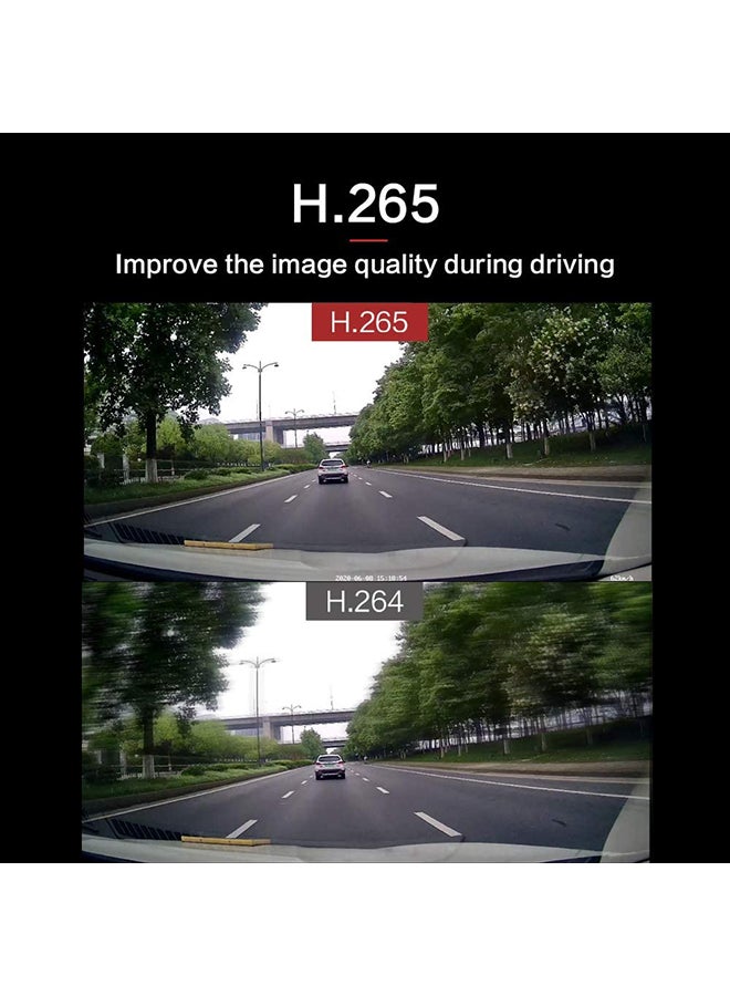 Dash Cam, 1600P30 130 Degree Wide Angle In Car Camera, Dashboard Camera with G Sensor, WiFi, WDR, Loop and Emergency Recording F16