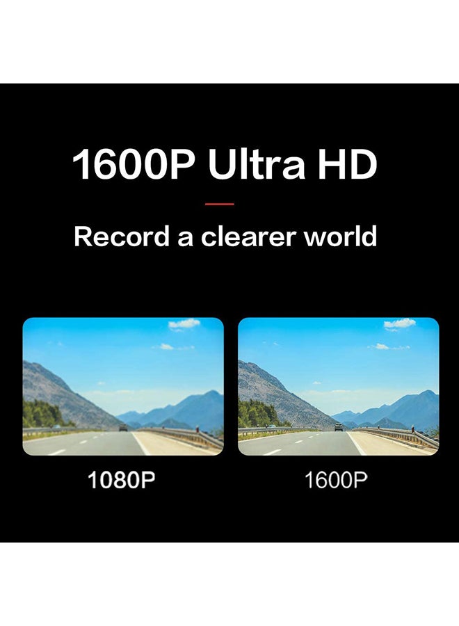 Dash Cam, 1600P30 130 Degree Wide Angle In Car Camera, Dashboard Camera with G Sensor, WiFi, WDR, Loop and Emergency Recording F16