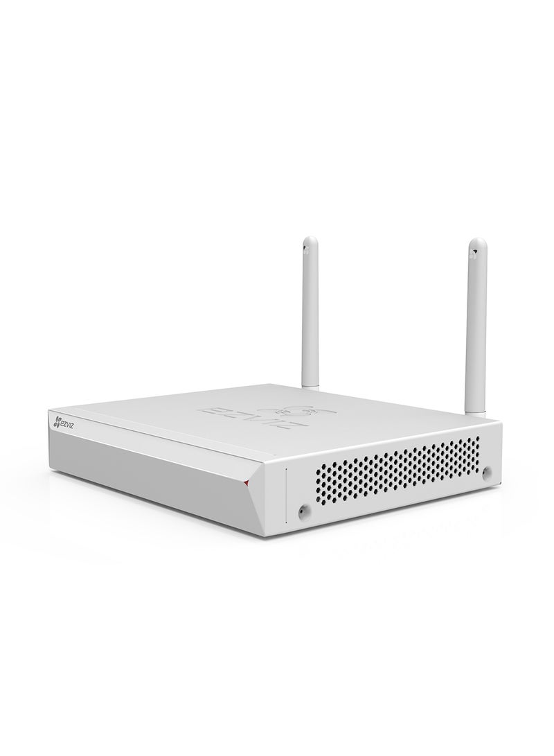 EZVIZ - X5S-4W Wireless 4 Channel NVR, Supports High-Resolution Cameras of Up to 3K Video Quality, Wi-Fi Range (2.4G) Up to 100 m, Supports ONVIF, H.265 Video Technology, HDMI/VGA Output, Supports Up to 8TB Storage | CS-X5S-R100-4W - Image 1
