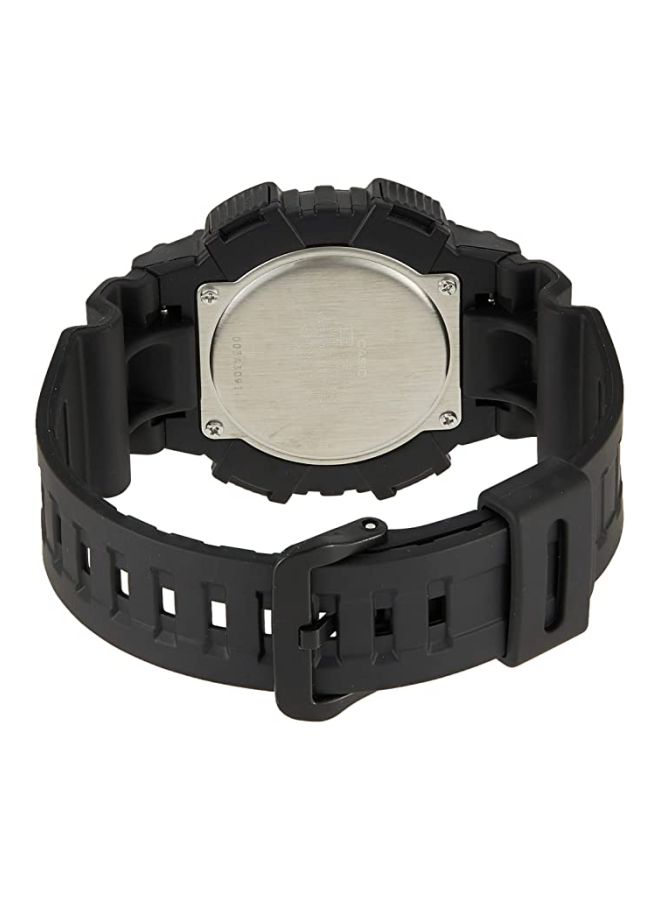 كاسيو ساعة يد رقمية وبعقارب مقاومة للماء طراز AQ-S810W-1A3 - مقاس 46 مم - لون أسود للرجال - Image 3