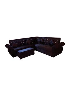 Generic Mab Arabic Majlis Sofa 7 Seaters Brown 250x80x94cm 