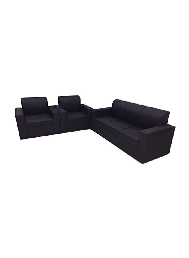 Generic - 5-Seater Sofa Set 414x282x240 Black - Image 1