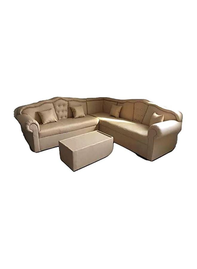 Generic L Shapped MAB Sectional Sofa 250x94x80 Beige 
