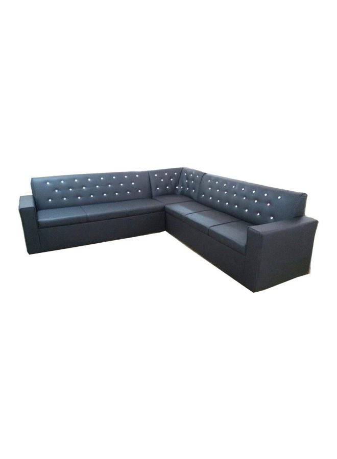 Generic 2-Piece L Shaped Sectional Sofa Set Dark Grey 500x188x160cm 