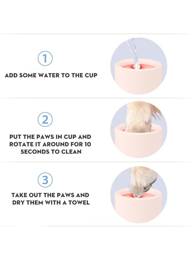 Pet Paw Cleaner Cup Grey 15.00 x 10.00 x 10.00cm - Image 5