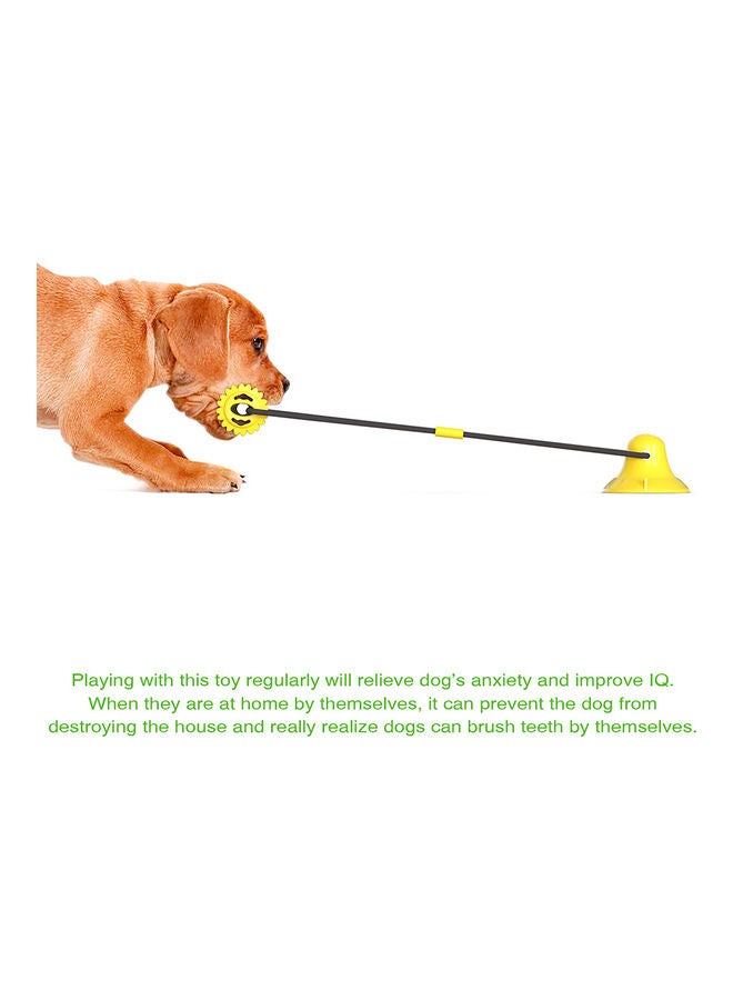 لعبة مضغ وفرشاة أسنان للحيوانات الأليفة أصفر 14.70 x 6.80 x 12.70سم - Image 3