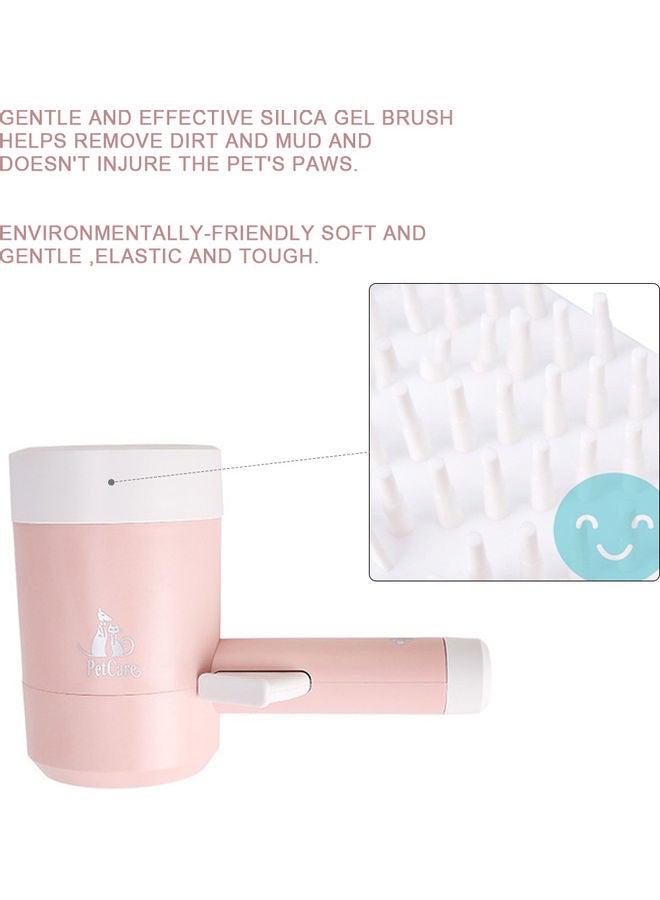 Automatic Paw Cleaner Cup Pink 21.50 x 10.00 x 15.50cm - Image 2