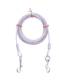 Tie Out Cable for Dogs 5 metre White 14.00 x 5.00 x 14.00cm - v1607506646/N42920172A_1