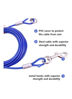 Tie Out Cable for Dogs 5 metre White 14.00 x 5.00 x 14.00cm - v1607506646/N42920172A_5