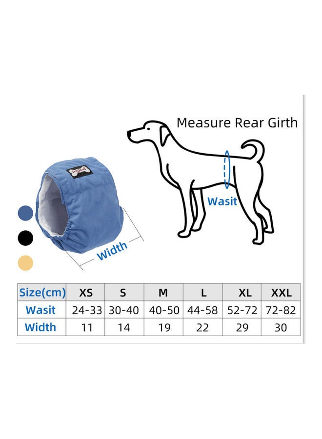 Male Dog Belly Diaper Band Beige 25.00 x 2.50 x 18.00cm - Image 5