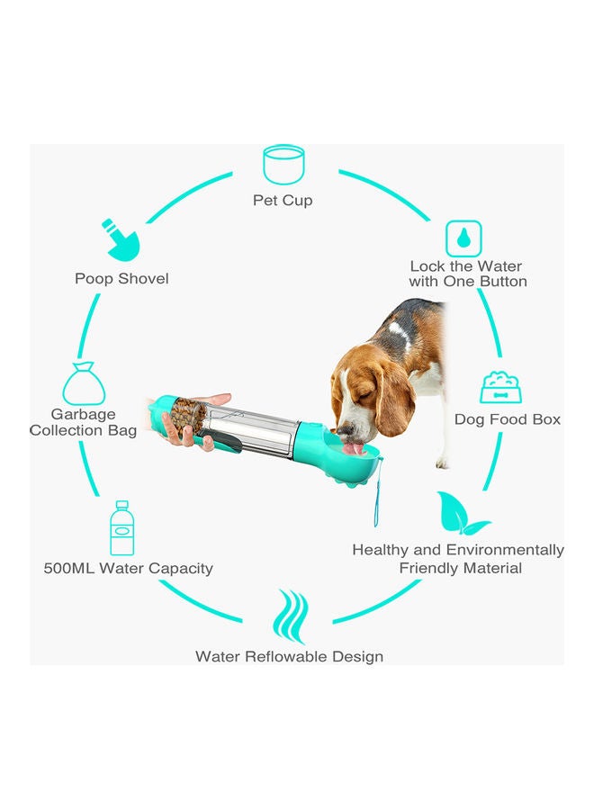 زجاجة ماء للحيوانات الأليفة للمشي في الأماكن الخارجية أزرق 40.30 x 9.70 x 10.00سم - Image 4
