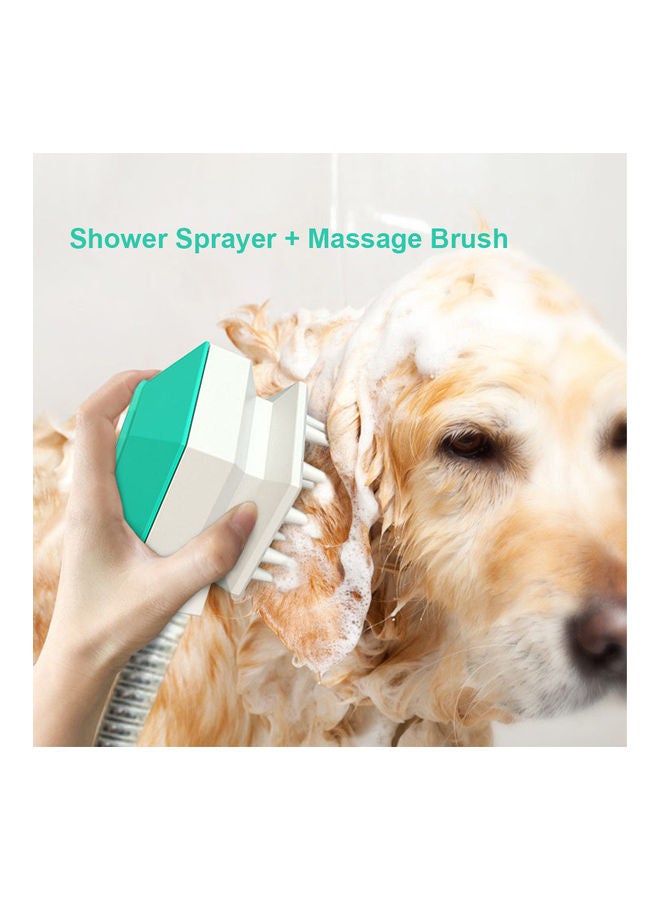 بخاخ استحمام للحيوانات الأليفة مع فرشاة أزرق 11.30 x 8.50 x 10.00سم - Image 2