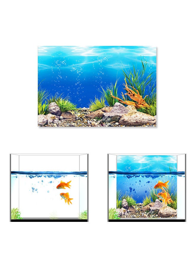 Generic - Aquarium Background Poster Decoration Landscape Sticker for Fish Tank Multicolour 30.00 x 1.00 x 1.00cm - Image 1