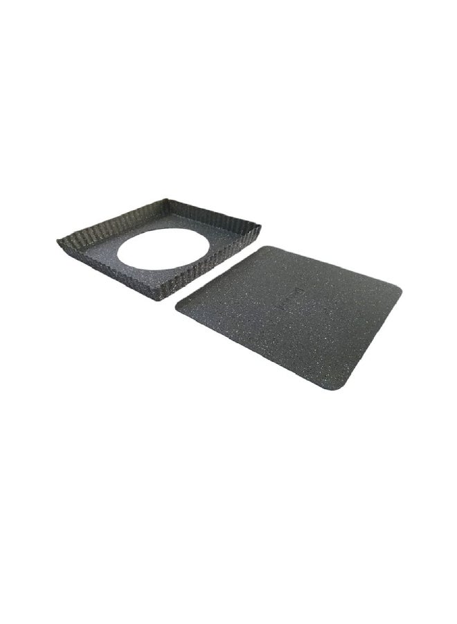 Neoflam Chicha Square Jerry Pan Grey 9 x 9 x 1.2cm - Image 1