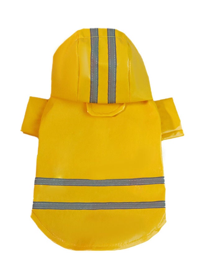 Raincoat for Pet with Reflective Strip Hoodie Yellow 15.00 x 3.00 x 15.00cm - Image 5