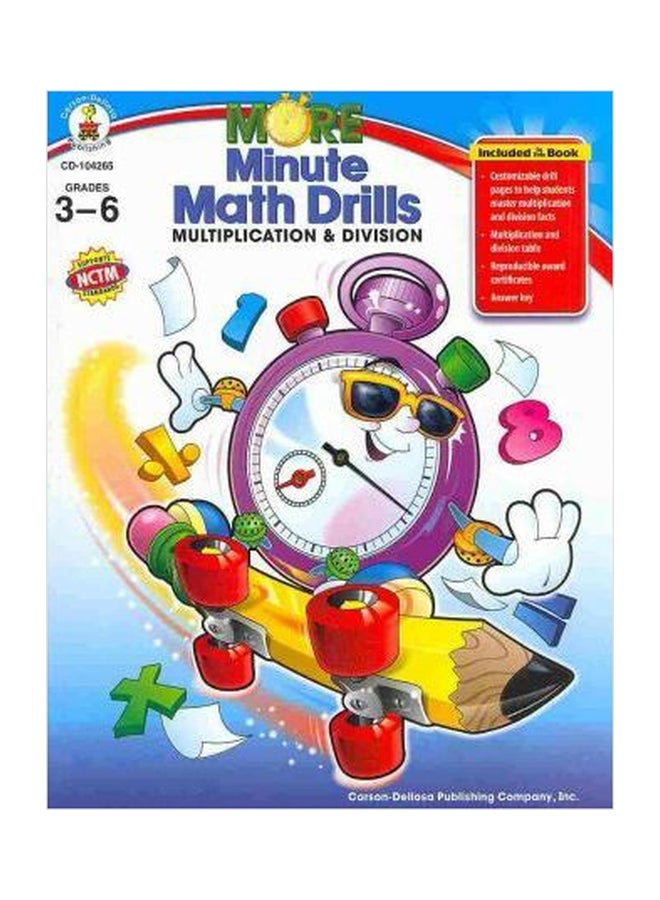 More Minute Math Drills, Grades 3 - 6 : Multiplication and Division Paperback English by Carson-Dellosa Publishing - 01032018 