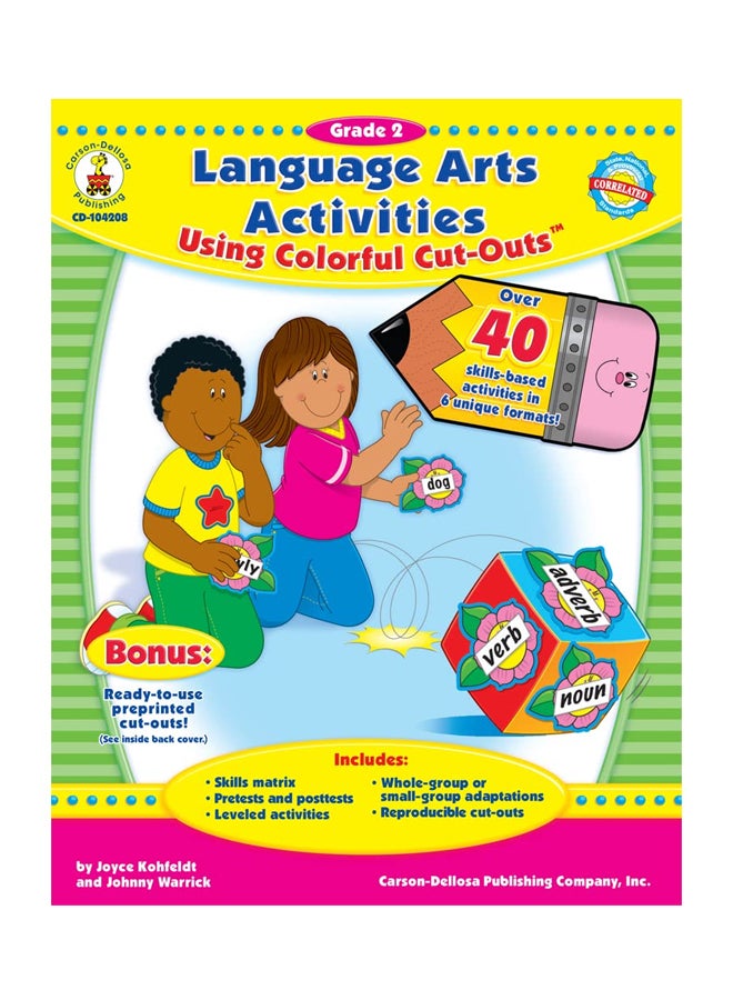 Language Arts Activities Using Colorful Cut-Outs, Grade 2 Paperback English by Joyce Kohfeldt - 01032018 