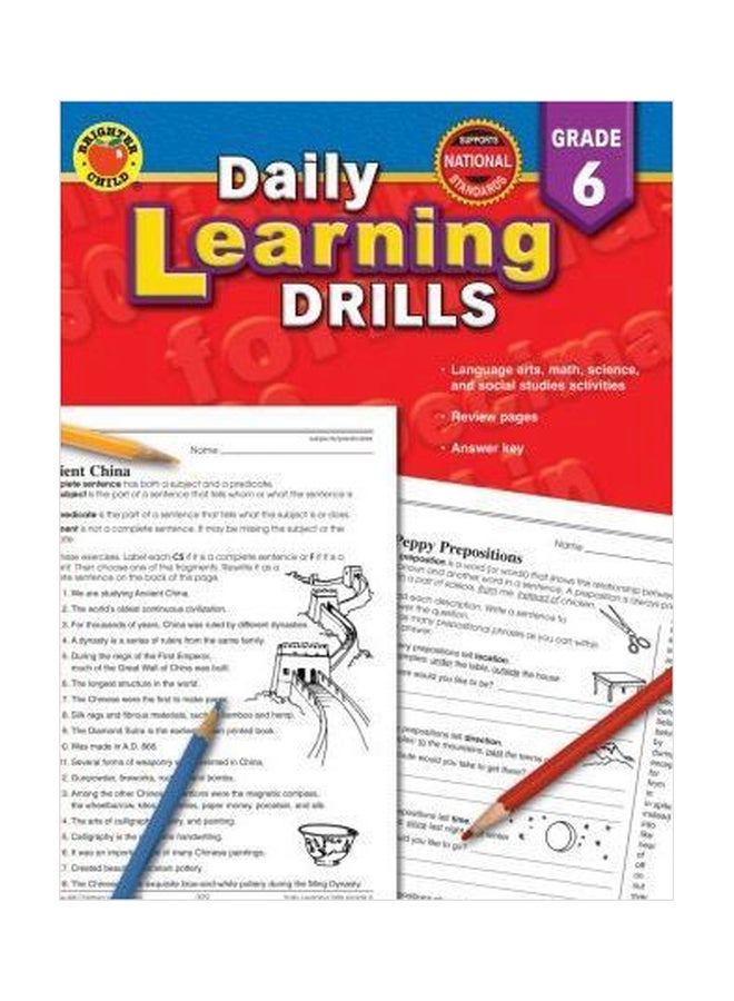 Daily Learning Drills, Grade 6 Paperback English by Brighter Child - 01032018