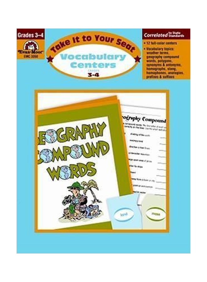 Vocabulary Centers, Grades 3-4 Paperback English by Evan-Moor Educational Publishers - 01032018