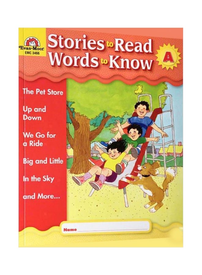 Stories to Read - Words to Know, Book a Paperback English by Evan Moor - 01032018 