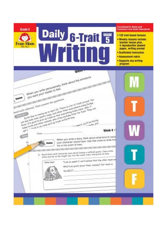 Daily 6-Trait Writing Grade 5 Paperback English by Evan-Moor Educational Publishers - 1032018