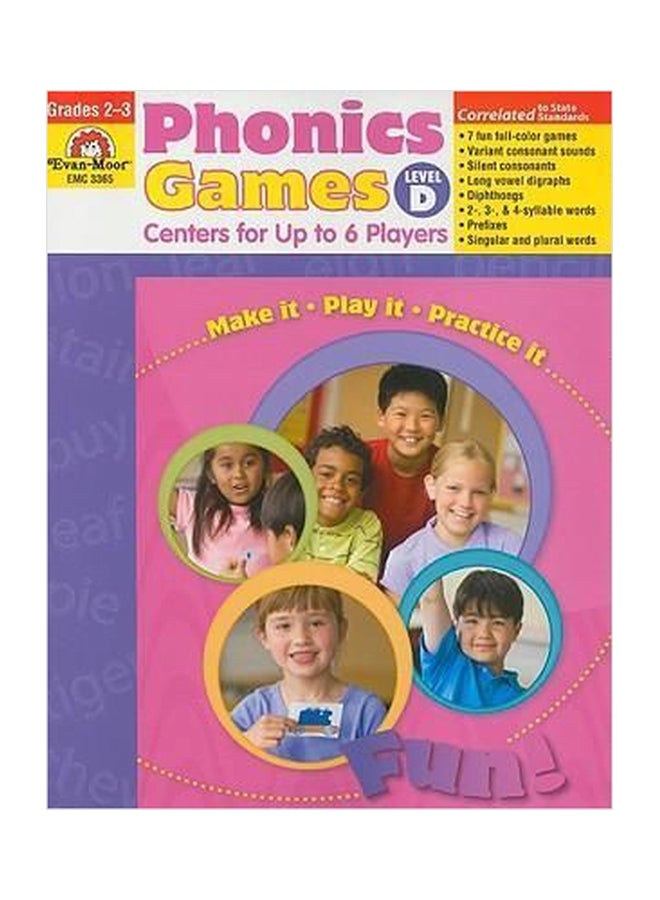 Phonics Games Level D Paperback English by Evan-Moor Educational Publishers - 01032018 
