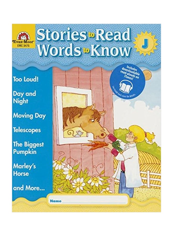 Stories to Read - Words to Know, Book J Paperback English by Evan Moor - 01032018 