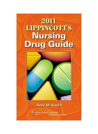 Lippincott's Nursing Drug Guide with Web Resources 2011 Paperback English by Amy Morrison Karch - 01032018 - v1607509871/N42763936A_1