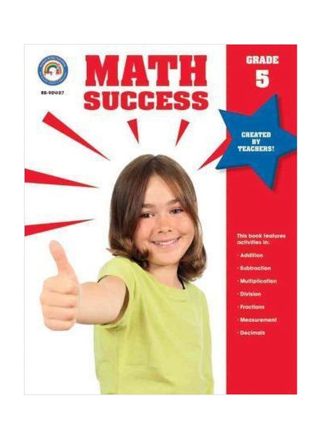 Math Success, Grade 5 Paperback English by Rainbow Bridge Publishing - 1032018 