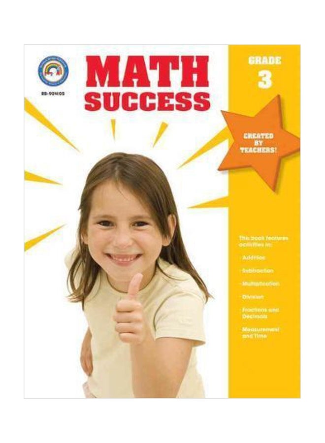 Math Success, Grade 3 Paperback English by Rainbow Bridge Publishing - 01032018
