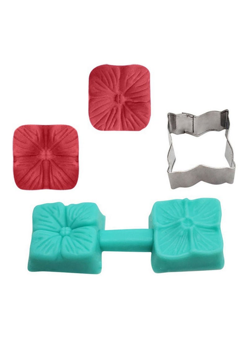 4-Piece Stainless Steel Cutter Mould Set Silver 15x3x12cm - Image 5