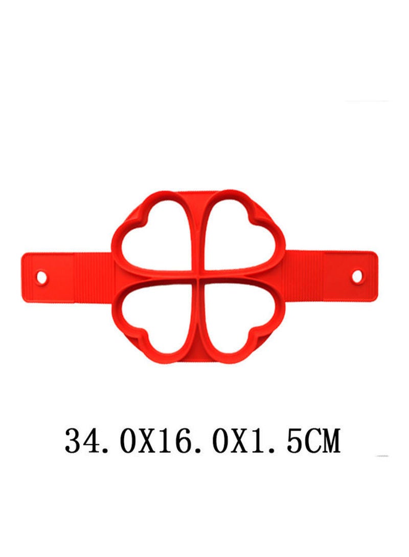 Generic - Fried Eggs Mold Non Stick Cooking Tool Red 34x1.5x16cm - Image 1