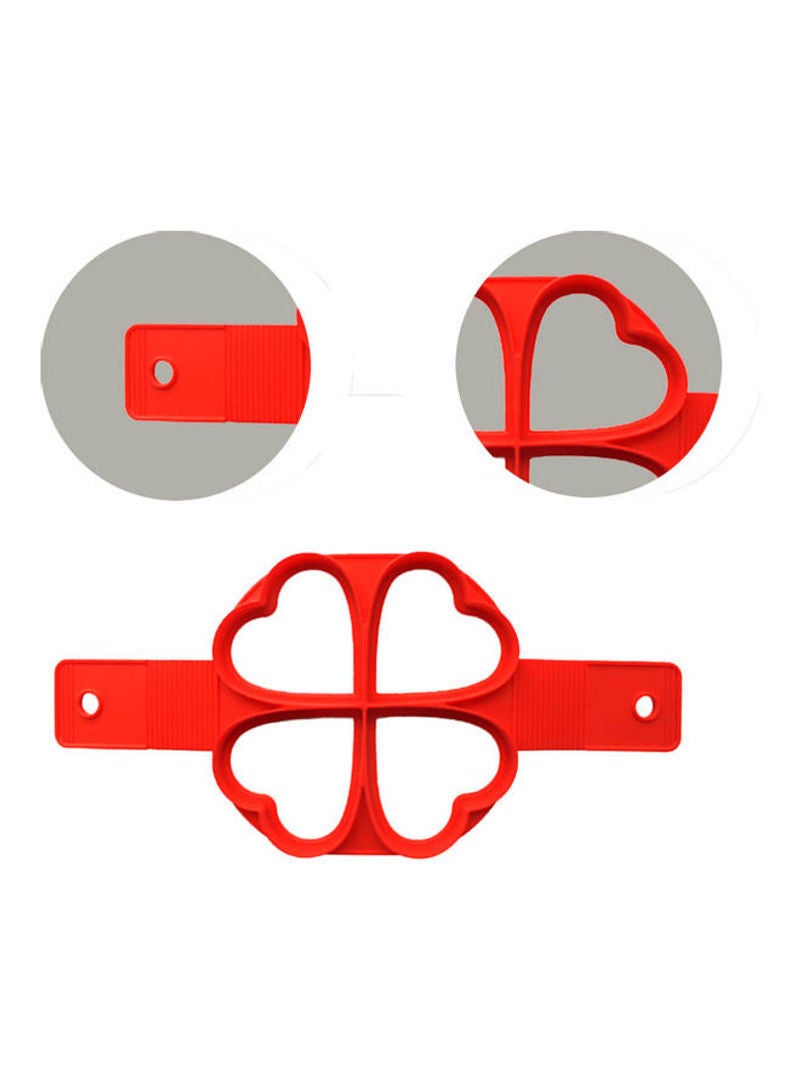 Generic - Fried Eggs Mold Non Stick Cooking Tool Red 34x1.5x16cm - Image 1
