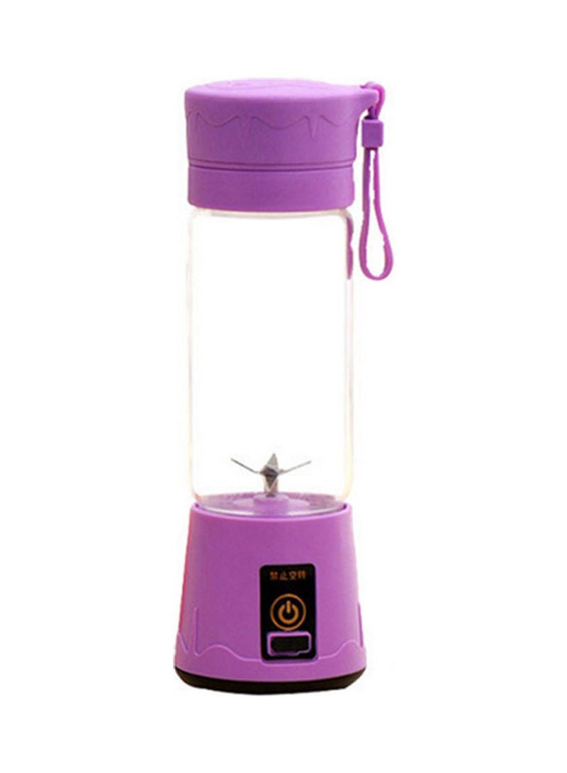 380ml Portable USB Handheld Rechargeable Juicer Cup Blender With 6-Blades 0 L H34209PU-KM Purple - Image 1