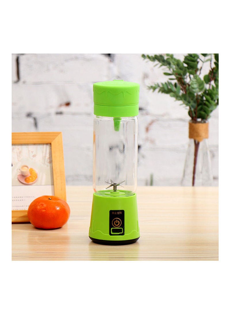 Portable USB Handheld Rechargeable Juicer Cup Blender With 6-Blades 0 L H34209GR-KM Green - Image 2