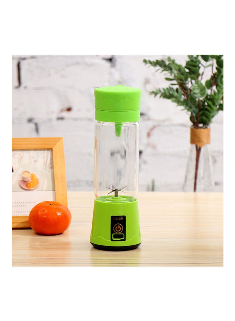 380ml Portable USB Handheld Rechargeable Juicer Cup Blender With 6-Blades Blue 24.5x9x9cm - Image 4