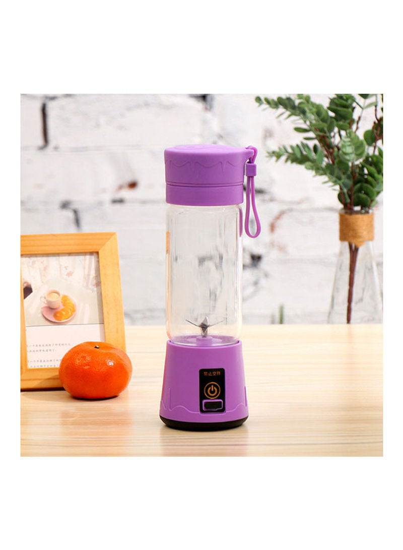 380ml Portable USB Handheld Rechargeable Juicer Cup Blender With 6-Blades 0 L H34209PU-KM Purple - Image 2