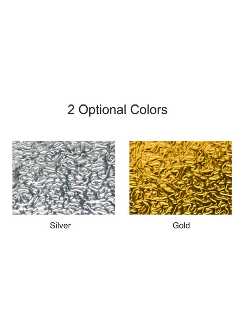 Generic Oil Proof Waterproof Aluminum Foil Self Adhesive Heat Resistant Kitchen Backsplash Wallpaper Stickers Gold  - Image 4